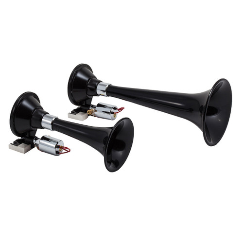 Kleinn 220 Black Dual Train Horn Kit with High Impact ABS | Universal Kleinn 220 Black Dual Train Horn Kit with High Impact ABS | Universal