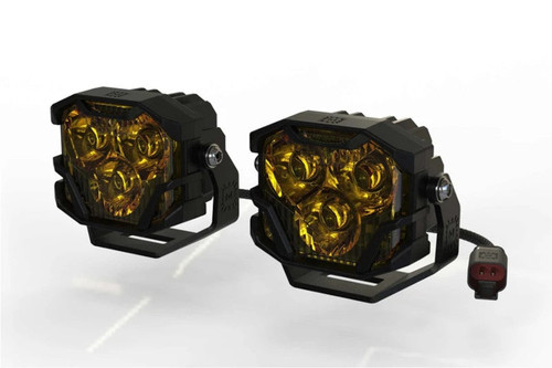 Morimoto BAF008.2 Universal 4Banger HXB LED Pod Set, Spot - Yellow Morimoto BAF008.2 Universal 4Banger HXB LED Pod Set, Spot - Yellow