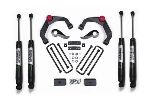 Zone Offroad C48N 3 inch Adventure Series Lift Kit with Nitro Shocks (without Overload) | 2020-2024 GM Silverado/Sierra 2500HD/3500HD Zone Offroad C48N 3 inch Adventure Series Lift Kit with Nitro Shocks (without Overload) | 2020-2024 GM Silverado/Sierra 2500HD/3500HD