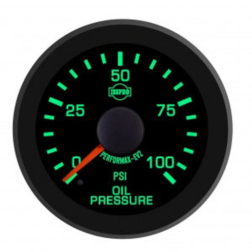 Isspro R17211 EV2 2-1/16 inch 0-100PSI Electronic Engine Oil Pressure Gauge - Black Face Black Bezel | Universal Isspro R17211 EV2 2-1/16 inch 0-100PSI Electronic Engine Oil Pressure Gauge - Black Face Black Bezel | Universal