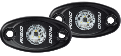 Rigid 482113 A-Series LED Light High Power Blue Black Housing Pair | Universal Rigid 482113 A-Series LED Light High Power Blue Black Housing Pair | Universal