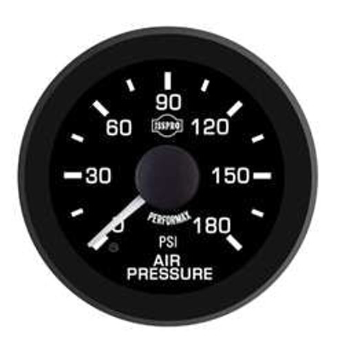 Isspro R16266 EV2 2-1/16 inch 0-180PSI Air Pressure Gauge - Black Face Black Bezel | Universal Isspro R16266 EV2 2-1/16 inch 0-180PSI Air Pressure Gauge - Black Face Black Bezel | Universal