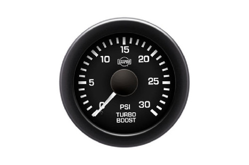 Isspro R16133 EV2 2-1/16 inch 0-30PSI Turbo Boost Gauge Kit - Black Face Black Bezel | Universal Isspro R16133 EV2 2-1/16 inch 0-30PSI Turbo Boost Gauge Kit - Black Face Black Bezel | Universal
