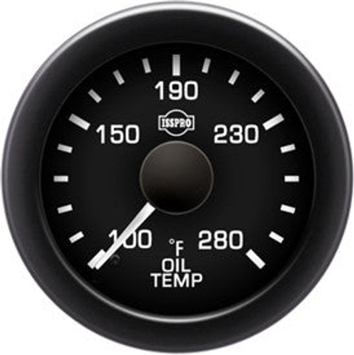 Isspro R16533 EV2 2-1/16 inch 100-280F Oil Temperature Gauge - Black Face Black Bezel | Universal Isspro R16533 EV2 2-1/16 inch 100-280F Oil Temperature Gauge - Black Face Black Bezel | Universal