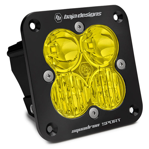 Baja Designs 550016 Amber Lens Work/Scene Black LED Light Pod Squadron Sport | Universal Baja Designs 550016 Amber Lens Work/Scene Black LED Light Pod Squadron Sport | Universal