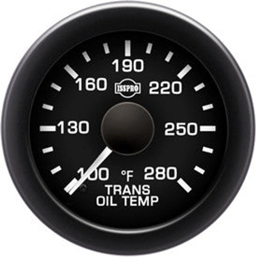 Isspro R16599 EV2 2-1/16 inch 100-280F Trans Oil Temperature Gauge - Black Face Black Bezel | Universal Isspro R16599 EV2 2-1/16 inch 100-280F Trans Oil Temperature Gauge - Black Face Black Bezel | Universal