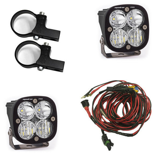 Baja Designs 497104 PowerSports Horizontal Mount Light Kit Clear Lens Driving/Combo Pattern 1.75 inch Mount Squadron Pro | Universal Baja Designs 497104 PowerSports Horizontal Mount Light Kit Clear Lens Driving/Combo Pattern 1.75 inch Mount Squadron Pro | Universal