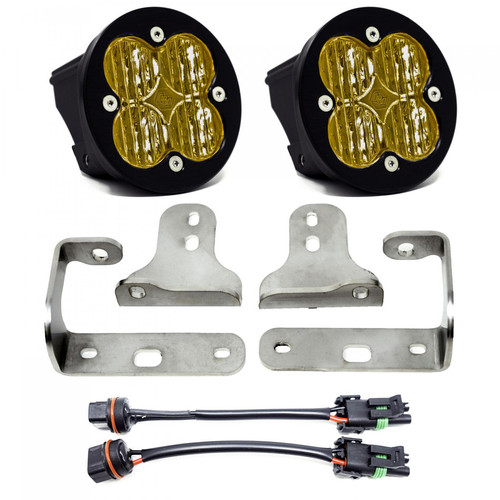 Baja Designs Fog Light Squadron-R SAE 2018+ Jeep Wrangler JL Sport/Sport-S Fog Pocket Kit Amber Baja Designs Fog Light Squadron-R SAE 2018+ Jeep Wrangler JL Sport/Sport-S Fog Pocket Kit Amber