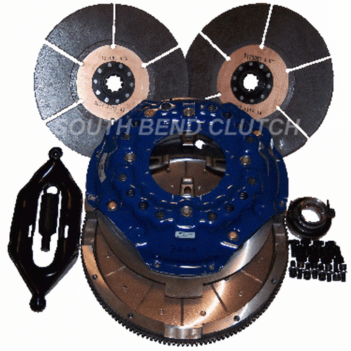 South Bend Clutch Sfi Competition Double Disc Clutch (No Hydraulics) 900hp Sbc-Ddc3850g South Bend Clutch Sfi Competition Double Disc Clutch (No Hydraulics) 900hp Sbc-Ddc3850g