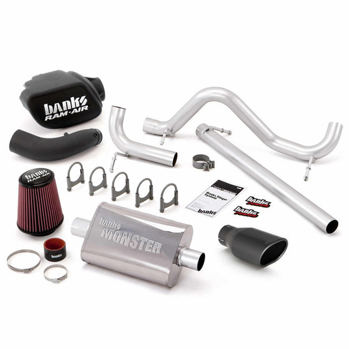 Banks Power Stinger Kit 2007-11 Jeep 3.8L Wrangler 2 Door - Black Tip Banks Power Stinger Kit 2007-11 Jeep 3.8L Wrangler 2 Door - Black Tip