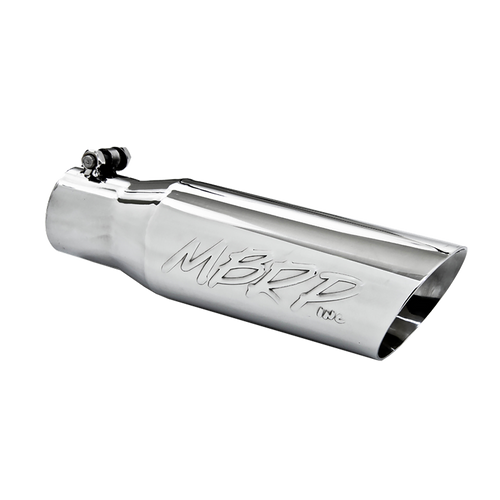 MBRP Tip, 3.5" O.D. Dual Wall Angled 2.5" inlet 12" length, T304 MBRP Tip, 3.5" O.D. Dual Wall Angled 2.5" inlet 12" length, T304