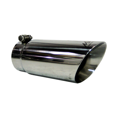 MBRP Tip, 4" O.D. Dual Wall Angled 3.5" inlet 10" length, T304 MBRP Tip, 4" O.D. Dual Wall Angled 3.5" inlet 10" length, T304