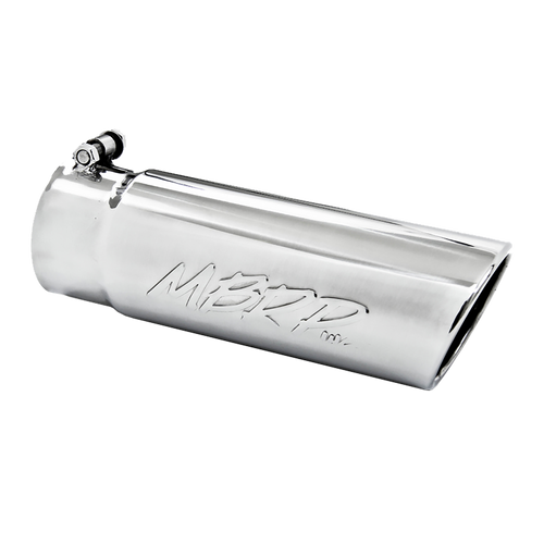 MBRP Tip, 4" O.D. Angled Rolled End 3.5" inlet 10" length, T304 MBRP Tip, 4" O.D. Angled Rolled End 3.5" inlet 10" length, T304