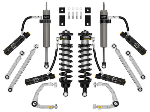 ICON 2022-2023 Toyota Tundra 1.25-3.25" Stage 4 3.0 Suspension System Billet ICON 2022-2023 Toyota Tundra 1.25-3.25" Stage 4 3.0 Suspension System Billet