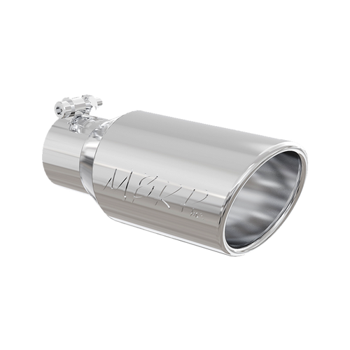 MBRP Tip, 4" O.D. Angled Rolled End 2.75" inlet 10" length, T304 MBRP Tip, 4" O.D. Angled Rolled End 2.75" inlet 10" length, T304