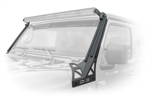 DV8 Offroad Jeep JL/ Gladiator Picatinny Rail A Pillar Light Mount For 18-Pres Wrangler JL 20-Pres Gladiator DV8 Offroad Jeep JL/ Gladiator Picatinny Rail A Pillar Light Mount For 18-Pres Wrangler JL 20-Pres Gladiator