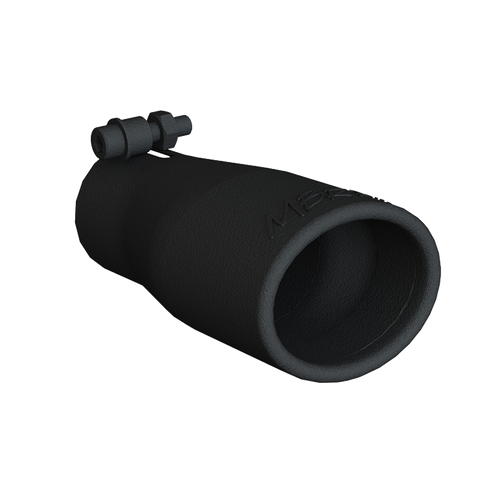 MBRP Tip, 3.75" OD Oval 2.5" inlet 7 1/16" length, Black, Universal MBRP Tip, 3.75" OD Oval 2.5" inlet 7 1/16" length, Black, Universal
