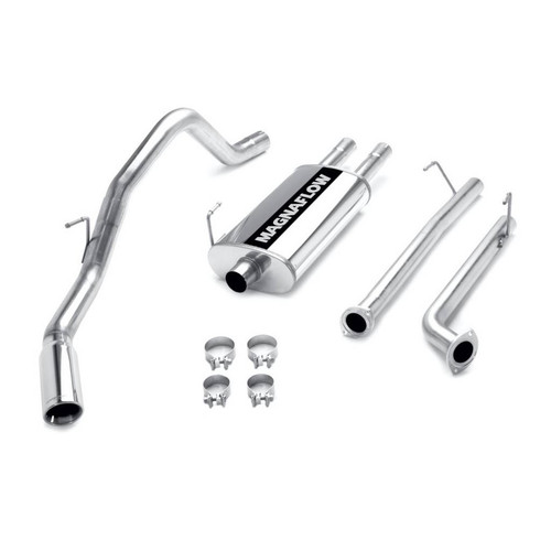 Magnaflow Stainless Cat-Back 3" Tubing, 4" Tip S Single Rear Side Exit Magnaflow Stainless Cat-Back 3" Tubing, 4" Tip S Single Rear Side Exit