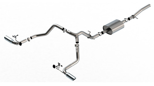 Borla 3" Into Muffler Dual 2.25" Out Cat-Back Exhaust Silverado/ Sierra 1500 2019-2023 Cat-Back Exhaust S-Type Borla 3" Into Muffler Dual 2.25" Out Cat-Back Exhaust Silverado/ Sierra 1500 2019-2023 Cat-Back Exhaust S-Type