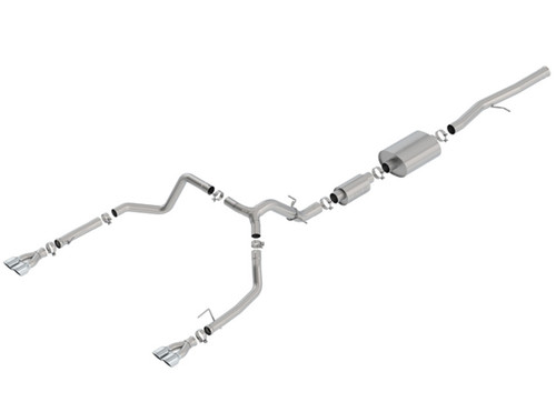 Borla 3.5" 2.75" Cat-Back Exhaust 2019-2023 Chevy/Gmc Silverado/Sierra 1500 6.2l V8, S-Type Series -140783 Borla 3.5" 2.75" Cat-Back Exhaust 2019-2023 Chevy/Gmc Silverado/Sierra 1500 6.2l V8, S-Type Series -140783