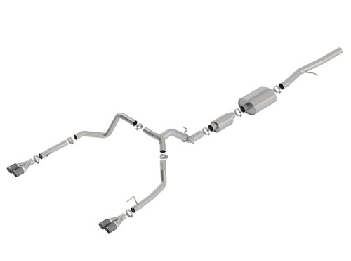 Borla 3.5", 2.75" Cat-Back Exhaust 2019-2023 Chevy/Gmc Silverado/Sierra 1500 6.2l V8, S-Type Series -140774cf Borla 3.5", 2.75" Cat-Back Exhaust 2019-2023 Chevy/Gmc Silverado/Sierra 1500 6.2l V8, S-Type Series -140774cf