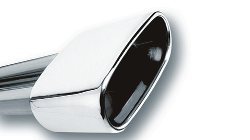 Borla Tip 2.5" Inlet - 6.69" X 3" Single Rectangle Rolled-EDGE Angle-Cut Outlet - 5.63" Long Tip. Weld On Mounting Method. Borla Tip 2.5" Inlet - 6.69" X 3" Single Rectangle Rolled-EDGE Angle-Cut Outlet - 5.63" Long Tip. Weld On Mounting Method.
