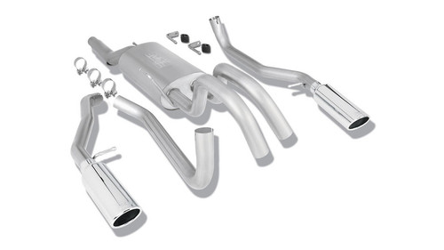 Borla 3" Into Dual 2.25" Out Cat-Back Exhaust 2009-2010 Ford F-150 4.6l/ 5.4l V8, Touring Series -140291 Borla 3" Into Dual 2.25" Out Cat-Back Exhaust 2009-2010 Ford F-150 4.6l/ 5.4l V8, Touring Series -140291