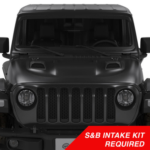 S&B Air Hood Scoops For Jeep JL Rubicon / Gladiator (S&B Intake Required) S&B Air Hood Scoops For Jeep JL Rubicon / Gladiator (S&B Intake Required)