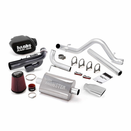 Banks Power Stinger Kit 2012-18 Jeep 3.6L Wrangler 4 Door - Chrome Tip Banks Power Stinger Kit 2012-18 Jeep 3.6L Wrangler 4 Door - Chrome Tip