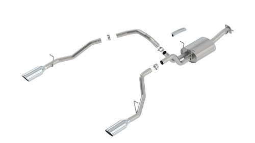 Borla 3", 2.5" Cat-Back Exhaust 2019-2023 Ram 1500 5.7l V8, Touring Series -140758 Borla 3", 2.5" Cat-Back Exhaust 2019-2023 Ram 1500 5.7l V8, Touring Series -140758