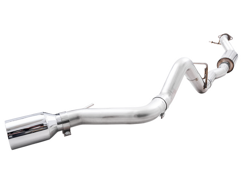 AWE 0FG Catback Exhaust 2021-2022 Ford Bronco 2.3T / 2.7TT w/ BashGuard Single 5" Chrome Silver Tip AWE 0FG Catback Exhaust 2021-2022 Ford Bronco 2.3T / 2.7TT w/ BashGuard Single 5" Chrome Silver Tip