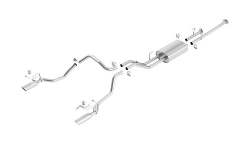 Borla Dual 2.25" Cat-Back Exhaust 2009-2013 Toyota Tundra 4.6l/ 5.7l V8, Touring Series -140333 Borla Dual 2.25" Cat-Back Exhaust 2009-2013 Toyota Tundra 4.6l/ 5.7l V8, Touring Series -140333