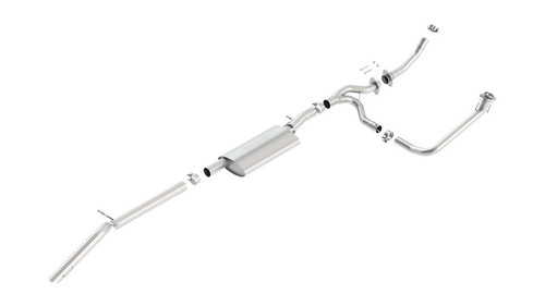 Borla Dual 2" Into Single 2.5" Cat-Back Exhaust 2012-2018 Jeep Wrangler Jku 3.6l V6,, Design Series -140634 Borla Dual 2" Into Single 2.5" Cat-Back Exhaust 2012-2018 Jeep Wrangler Jku 3.6l V6,, Design Series -140634