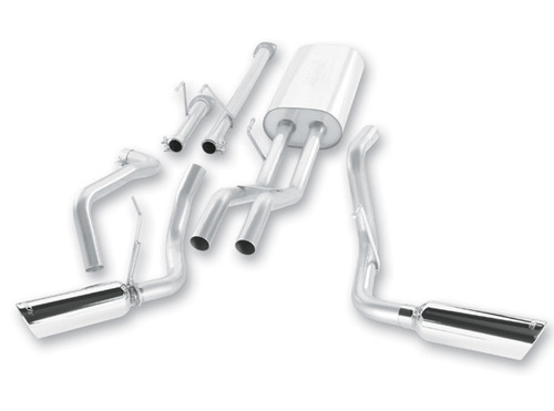Borla Dual 2.25" Cat-Back Exhaust 2009-2021 Toyota Tundra 4.6l/ 5.7l V8, Touring Series -140332 Borla Dual 2.25" Cat-Back Exhaust 2009-2021 Toyota Tundra 4.6l/ 5.7l V8, Touring Series -140332