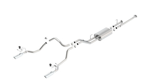 Borla Dual 2.25" Cat-Back Exhaust 2014-2021 Toyota Tundra 4.6l/ 5.7l V8, Touring Series -140638 Borla Dual 2.25" Cat-Back Exhaust 2014-2021 Toyota Tundra 4.6l/ 5.7l V8, Touring Series -140638