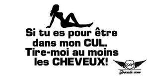 Pullng Hair Sticker Decal  