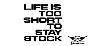 Life Is Too Short To Stay Stock Sticker Decal