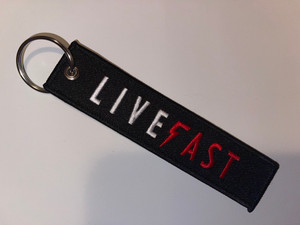 Live Fast Key Chain