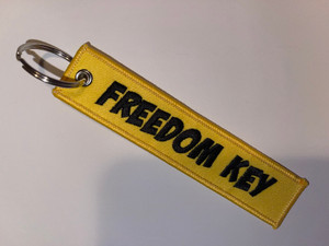 Freedom Yellow Key Chain