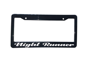Night Runner License Plate Frame 