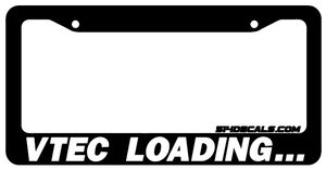 Vtec Loading License Plate Frame 