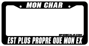 Mon Char License Plate Frame