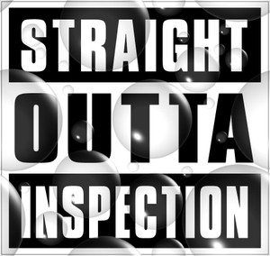 Straight Outta Inspection Sticker  