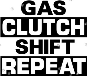 Gas Clutch Shift Repeat Jdm Sticker 