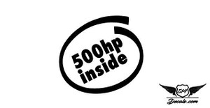 500HP Sticker Decal