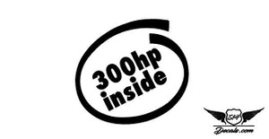 300HP Sticker Decal