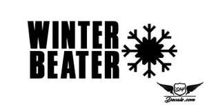 Winter Beater Sticker Decal