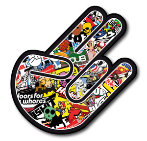 Sticker Bomb Shocker Jdm Sticker Decal