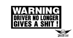 Warning Sticker Decal