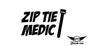 Zip Tie Medic Sticker Decal  